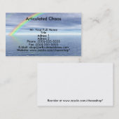 Blauwe hemel met regenboog visitekaartje (Voorkant / Achterkant)