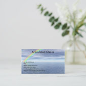Blauwe hemel met regenboog visitekaartje (Staand voorkant)