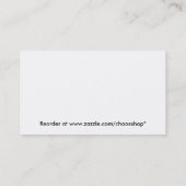 Blauwe hemel met regenboog visitekaartje (Achterkant)