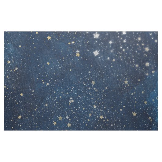 Blauwe hemel met sterren stof (Yard (91,4 cm))