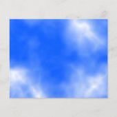 Blauwe hemel met witte wolken. flyer (Voorkant)