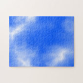 Blauwe hemel met witte wolken. legpuzzel (Horizontaal)