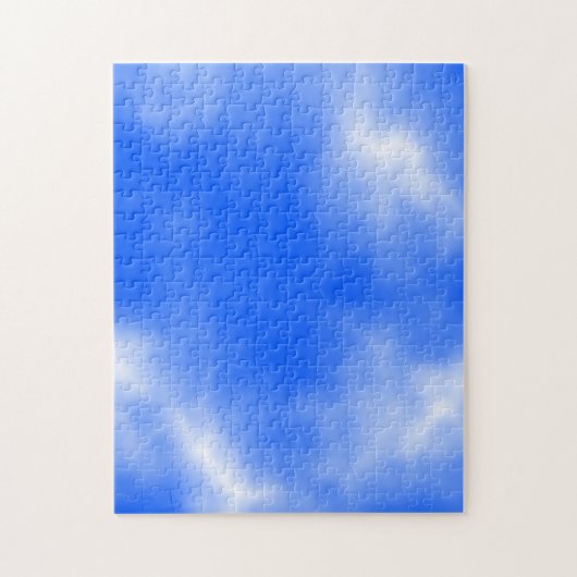 Blauwe hemel met witte wolken. legpuzzel (Verticaal)
