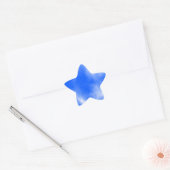Blauwe hemel met witte wolken. ster sticker (Envelop)