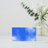 Blauwe hemel met witte wolken. visitekaartje (Staand voorkant)