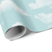 Blauwe hemel met wolken cadeaupapier (Rol Hoek)