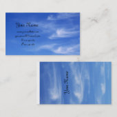 Blauwe hemel met wolken voor achtergrond visitekaartje (Voorkant / Achterkant)