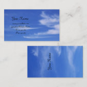 Blauwe hemel met wolken voor achtergrond visitekaartje (Voorkant / Achterkant)