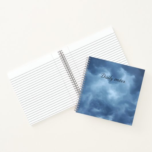 Blauwe hemel notitieboek (Binnen)