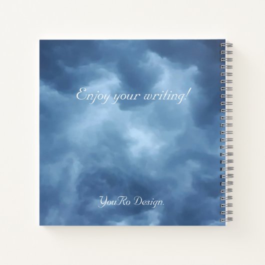 Blauwe hemel notitieboek (Achterkant)