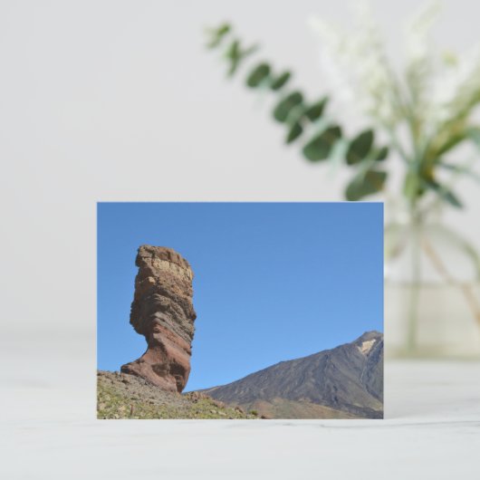 Blauwe hemel op Mount Teide Briefkaart (Staand voorkant)
