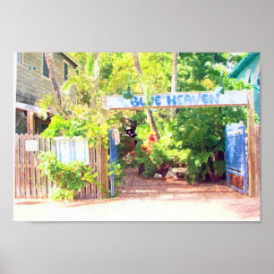 Blauwe hemel poster