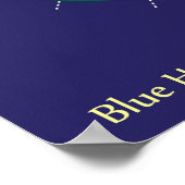 Blauwe hemel poster (Hoek)