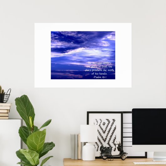 Blauwe hemel poster (Thuiskantoor)