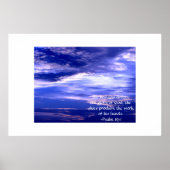 Blauwe hemel poster (Voorkant)