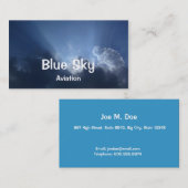 Blauwe hemel visitekaartje (Voorkant / Achterkant)