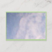 Blauwe hemel visitekaartje (Voorkant)