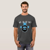 Blauwe hemel voor blauwe geliefden t-shirt (Voorkant volledig)