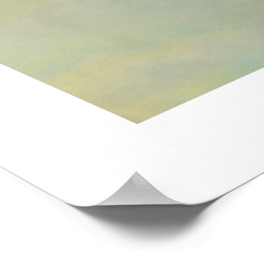 Blauwe hemel voor vogels Origineel Deco Schilderen Poster (Hoek)