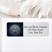 Blauwe hemel: Vreedzame nacht Etiket (Insitu)