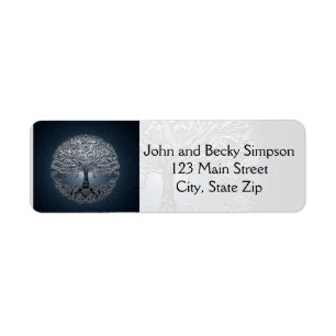 Blauwe hemel: Vreedzame nacht Etiket