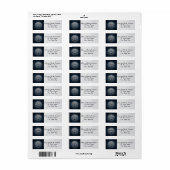 Blauwe hemel: Vreedzame nacht Etiket (Full Sheet)