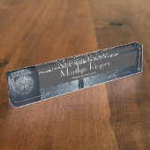 Blauwe hemel: Vreedzame nacht Naambordje (Zijkant)