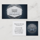 Blauwe hemel: Vreedzame nacht Visitekaartje (Voorkant / Achterkant)