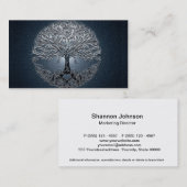 Blauwe hemel: Vreedzame nacht Visitekaartje (Voorkant / Achterkant)