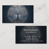 Blauwe hemel: Vreedzame nacht Visitekaartje (Voorkant / Achterkant)