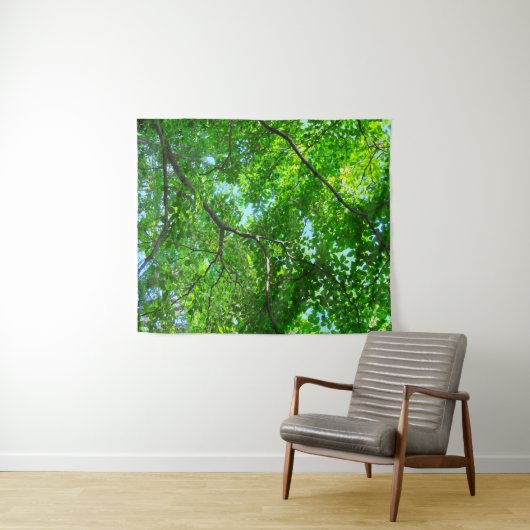 Blauwe hemel wandkleed (In Situ (horizontaal))