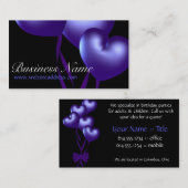 Blauwe hemelballonnen D1-partij Gedekte Visitekaar Visitekaartje (Voorkant / Achterkant)