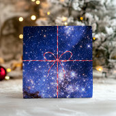 Blauwe Hemelgalaxie Sterren Foto Inpakpapier Vel