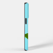 Blauwe hemelgradiënt met bloeiende veertak Case-Mate iPhone case (Achterkant / Rechts)