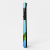 Blauwe hemelgradiënt met bloeiende veertak Case-Mate iPhone case (Achterkant/links)