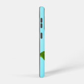 Blauwe hemelgradiënt met bloeiende veertak samsung galaxy hoesje (Rechterkant)