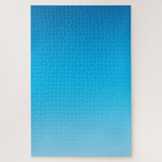Blauwe hemelkleur Verloop Jigzaag Puzzle Legpuzzel (Verticaal)