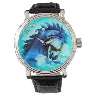 blauwe hengst horloge
