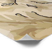 Blauwe hennen, TekstPoster bewerken Poster (Hoek)