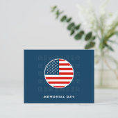 Blauwe herdenkingsdag briefkaart (Staand voorkant)