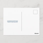 Blauwe herdenkingsdag briefkaart (Achterkant)