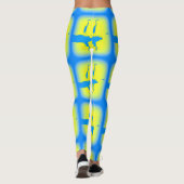 blauwe herengeel leggings (Achterkant)