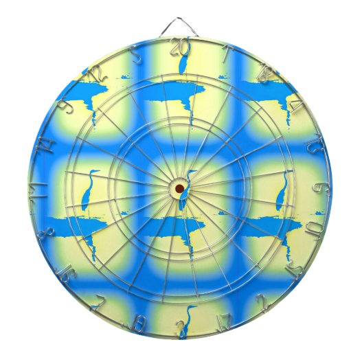 blauwe herenzon dartbord (Voorkant)