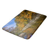 Blauwe herfst badmat (Gekanteld)