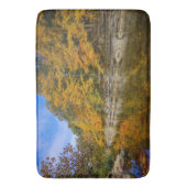 Blauwe herfst badmat (Voorkant Verticaal)