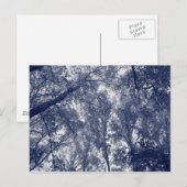 Blauwe herfst briefkaart (Voorkant / Achterkant)