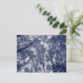 Blauwe herfst briefkaart (Staand voorkant)