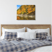 Blauwe herfst canvas afdruk (Insitu (Slaapkamer))