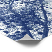 Blauwe herfst - Cyanotype-effect Poster (Hoek)