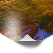 Blauwe herfst foto afdruk (Hoek)